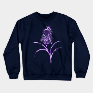 Purple People Eater Flower Crewneck Sweatshirt